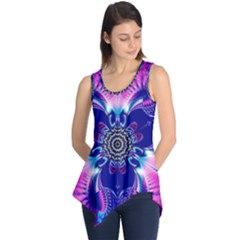 Artwork Art Fractal Flower Design Sleeveless Tunic by Pakrebo