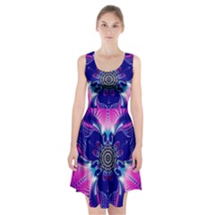 Artwork Art Fractal Flower Design Racerback Midi Dress