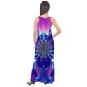 Artwork Art Fractal Flower Design Sleeveless Velour Maxi Dress View2