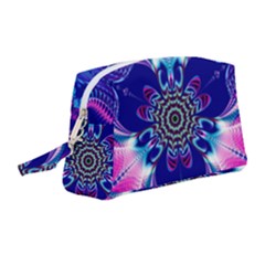 Artwork Art Fractal Flower Design Wristlet Pouch Bag (medium)