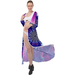 Artwork Art Fractal Flower Design Maxi Chiffon Beach Wrap