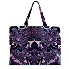 Fractal Art Artwork Design Zipper Mini Tote Bag by Pakrebo