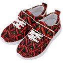 Red Chili Peppers Pattern  Kids  Velcro Strap Shoes View2