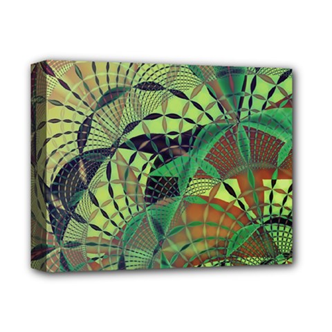 Design Background Concept Fractal Deluxe Canvas 14  X 11  (stretched) by Pakrebo