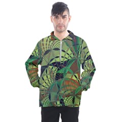 Design Background Concept Fractal Men s Half Zip Pullover by Pakrebo