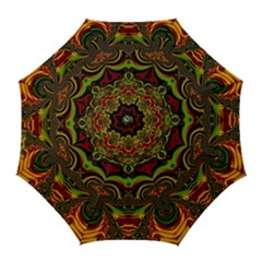 Fractal Art Artwork Design Art Pattern Golf Umbrellas by Pakrebo