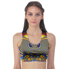 Abstract Art Artwork Digital Art Sports Bra by Pakrebo