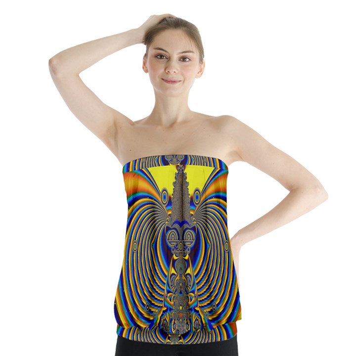 Abstract Art Artwork Digital Art Strapless Top