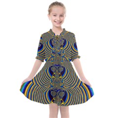 Abstract Art Artwork Digital Art Kids  All Frills Chiffon Dress