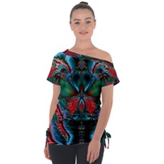 Abstract Art Fractal Artwork Tie-up Tee