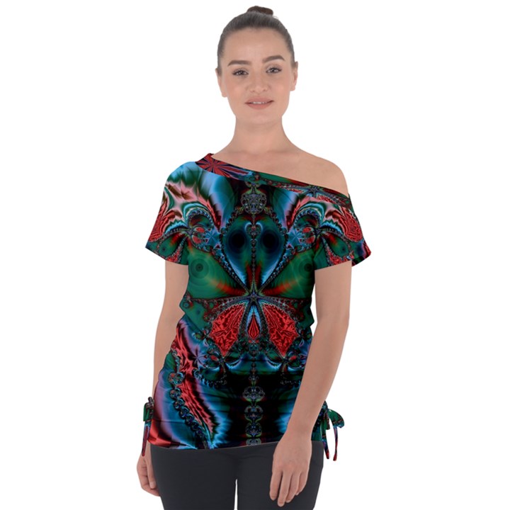 Abstract Art Fractal Artwork Tie-Up Tee