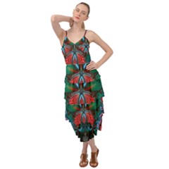 Abstract Art Fractal Artwork Layered Bottom Dress