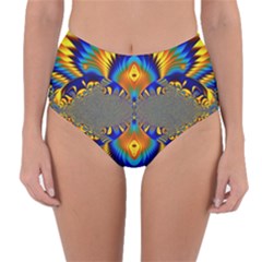 Abstract Art Artwork Digital Art Reversible High-waist Bikini Bottoms by Pakrebo