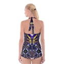 Abstract Art Artwork Fractal Design Boyleg Halter Swimsuit  View2