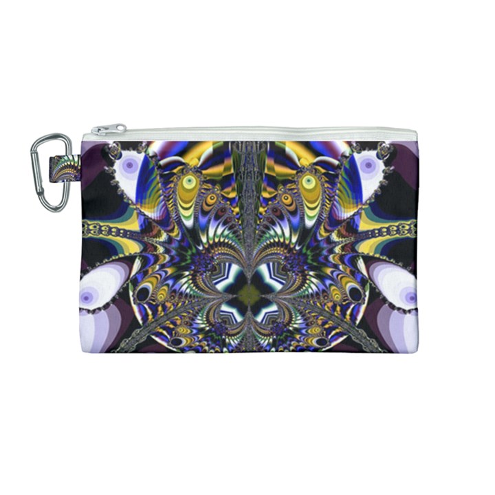 Abstract Art Artwork Fractal Design Canvas Cosmetic Bag (Medium)