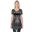 Digital Art Fractal Artwork Short Sleeve Tunic  View1