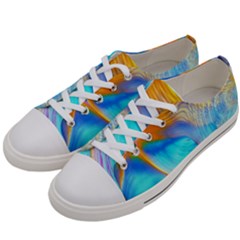 Artwork Digital Art Fractal Colors Women s Low Top Canvas Sneakers by Pakrebo