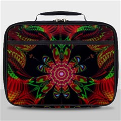 Artwork Art Fractal Flower Design Full Print Lunch Bag by Pakrebo