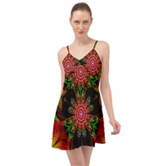 Artwork Art Fractal Flower Design Summer Time Chiffon Dress