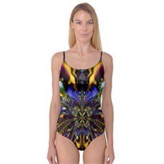 Abstract Art Artwork Fractal Design Camisole Leotard  by Pakrebo