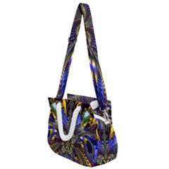 Abstract Art Artwork Fractal Design Rope Handles Shoulder Strap Bag