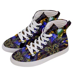 Abstract Art Artwork Fractal Design Women s Hi-top Skate Sneakers by Pakrebo