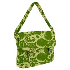 Butterflies Pattern Background Green Decoration Repeating Style Sketch Buckle Messenger Bag