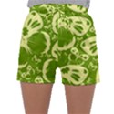 Butterflies Pattern Background Green Decoration Repeating Style Sketch Sleepwear Shorts View1