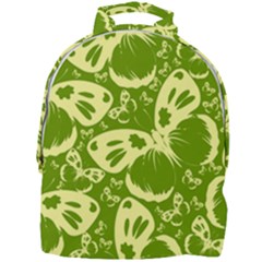 Butterflies Pattern Background Green Decoration Repeating Style Sketch Mini Full Print Backpack