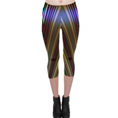 Design Silky Dynamic Elegance Capri Leggings  by Pakrebo