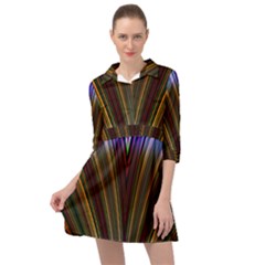 Design Silky Dynamic Elegance Mini Skater Shirt Dress