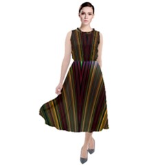 Design Silky Dynamic Elegance Round Neck Boho Dress