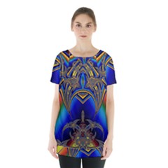 Abstract Art Design Digital Art Image Skirt Hem Sports Top by Pakrebo