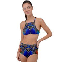 Abstract Art Design Digital Art Image High Waist Tankini Set by Pakrebo