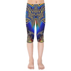 Abstract Art Design Digital Art Image Kids  Capri Leggings  by Pakrebo