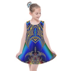 Abstract Art Design Digital Art Image Kids  Summer Dress by Pakrebo