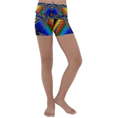 Abstract Art Design Digital Art Image Kids  Lightweight Velour Yoga Shorts by Pakrebo