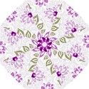 Beautiful Purple Flower Butterflies Pattern Folding Umbrellas View2