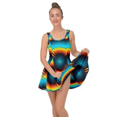 Art Artwork Fractal Digital Art Geometric Inside Out Casual Dress by Pakrebo