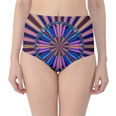 Artwork Fractal Geometrical Design Classic High-waist Bikini Bottoms by Pakrebo