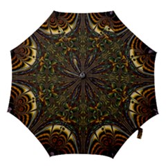 Abstract Art Artwork Fractal Pattern Hook Handle Umbrellas (large)