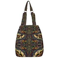 Abstract Art Artwork Fractal Pattern Center Zip Backpack