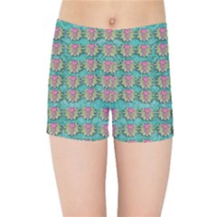 Lotus Bloom In The Sacred Soft Warm Sea Kids  Sports Shorts by pepitasart