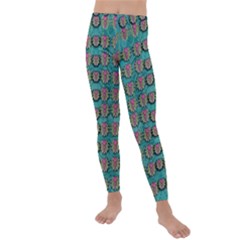 Lotus Bloom In The Sacred Soft Warm Sea Kids  Lightweight Velour Leggings by pepitasart