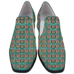 Lotus Bloom In The Sacred Soft Warm Sea Women Slip On Heel Loafers by pepitasart