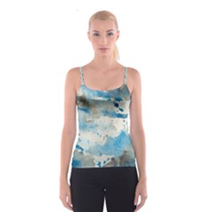 Watercolor Splatter Spaghetti Strap Top