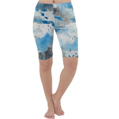 Watercolor Splatter Cropped Leggings 