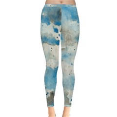 Watercolor Splatter Inside Out Leggings by blkstudio