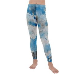 Watercolor Splatter Kids  Lightweight Velour Leggings