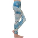 Watercolor Splatter Kids  Lightweight Velour Leggings View3